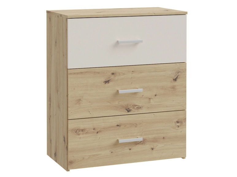 Kommode TANAIA 3 Schubladen 41.3x75.2x89.7cm artisan eiche