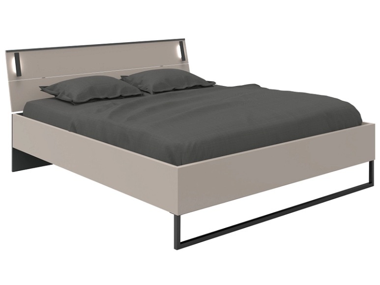 Bett MIDNIGHT 180x200cm dekor beige