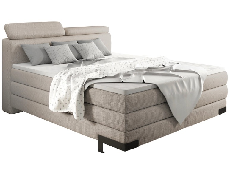Boxspringbett KANO 140x140cm halbfest
