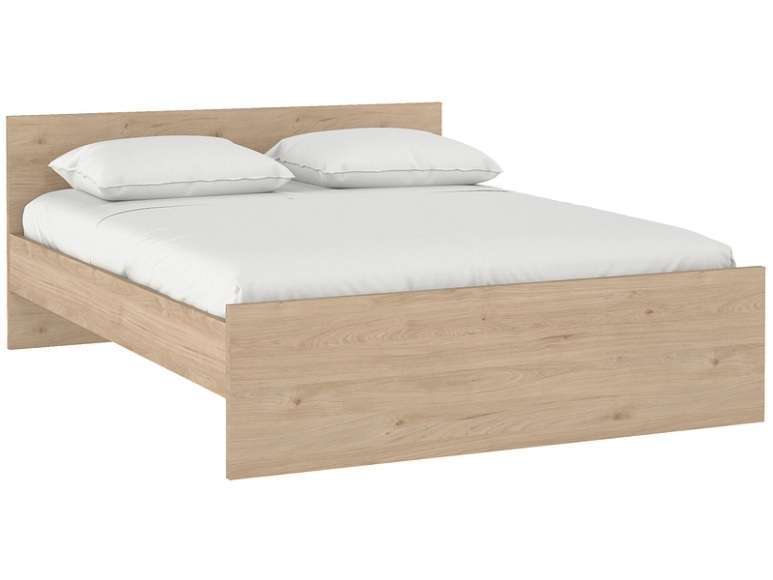 Bett NAIA 180x200cm glitzernd weiss glänzend