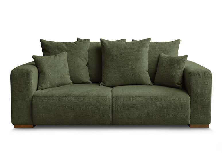 2er Sofa BOBOCHIC SIDONIE Stoff chiniert grün