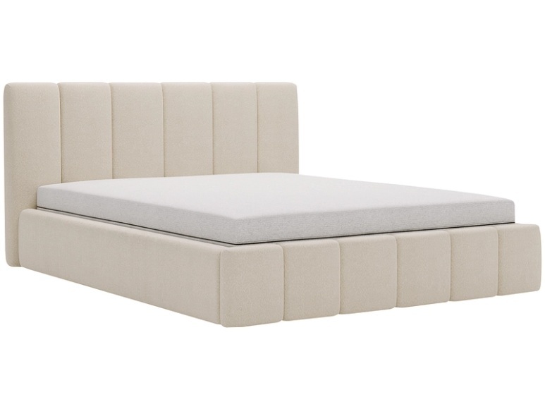 Bett CHIARA 140x200cm stoff beige
