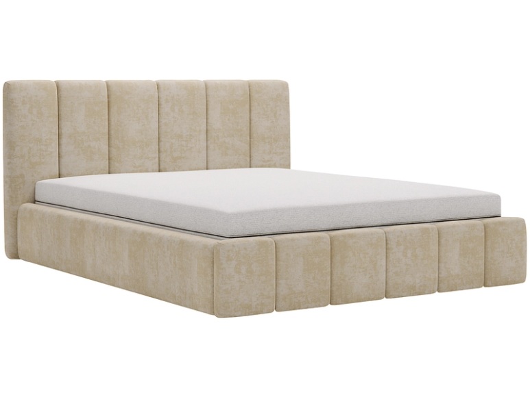 Bett CHIARA 160x200cm stoff beige