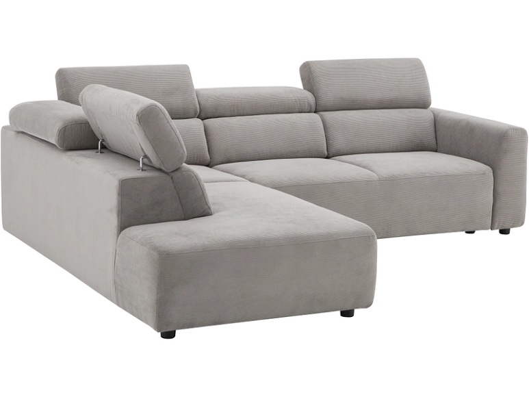 Ecksofa TORONTO Stoff grau