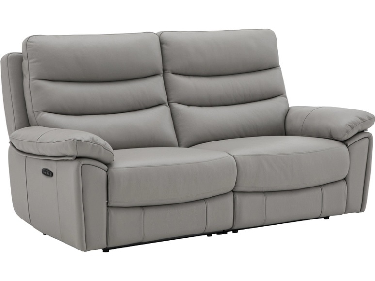 3er Sofa ROMA Echtleder taupe