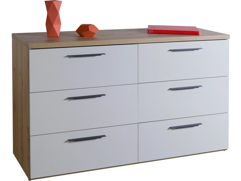 Kommode FAMOSA 6 Schubladen 45x140x83cm artisan eiche