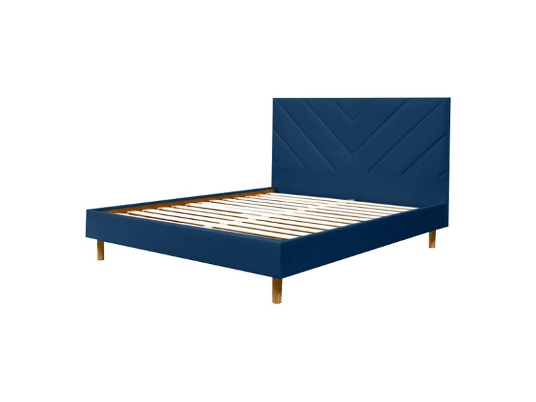 Bett BOBOCHIC ROMANE 160x200cm blau