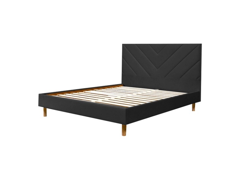Bett BOBOCHIC ROMANE 160x200cm dunkelgrau