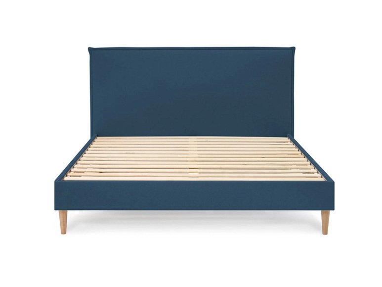 Bett BOBOCHIC SARY 160x200cm natürlich blau