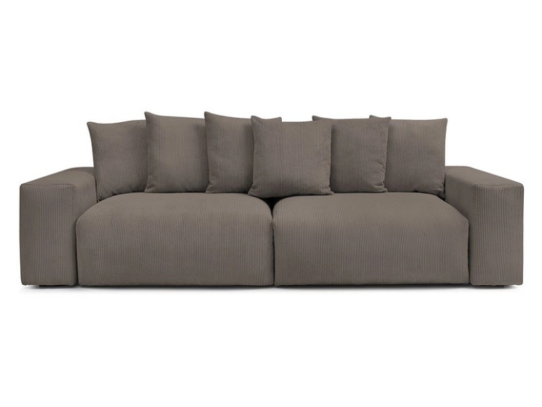 Sofa BOBOCHIC VOLTAIRE Cord-Stoff taupe