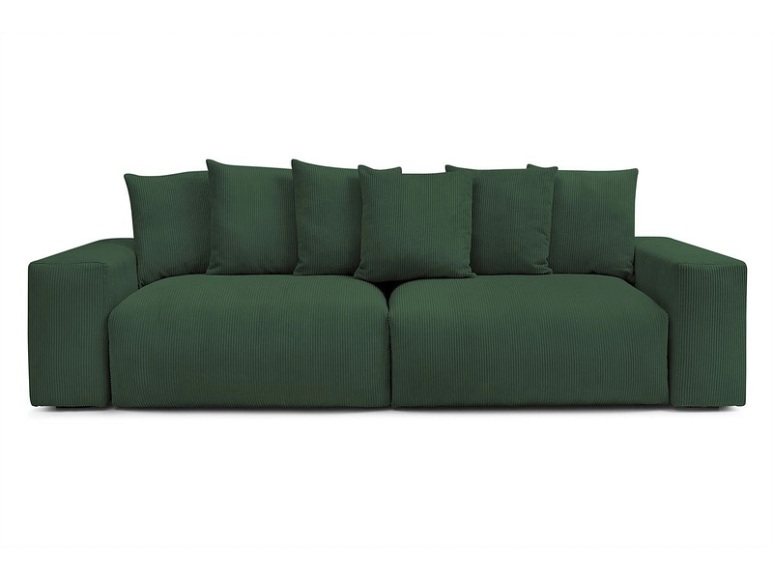 Sofa BOBOCHIC VOLTAIRE Cord-Stoff grün
