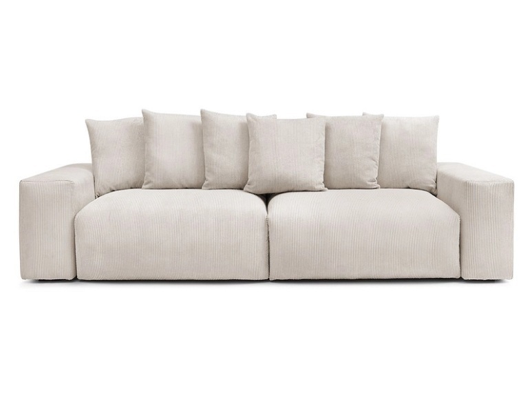 Sofa BOBOCHIC VOLTAIRE Cord-Stoff beige