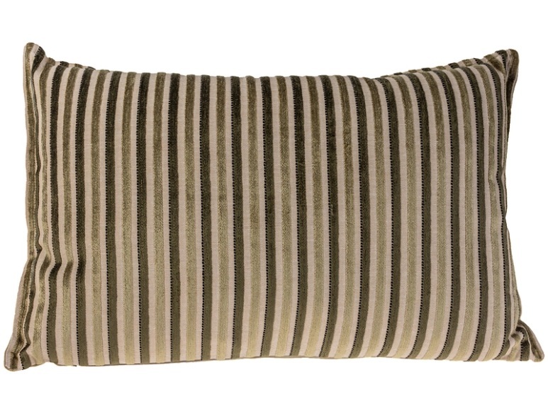 Kissen IMAN 55x35cm grün gestreift