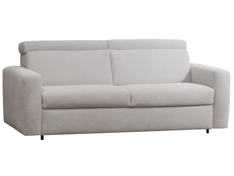 3er Sofa MILO Stoff silver