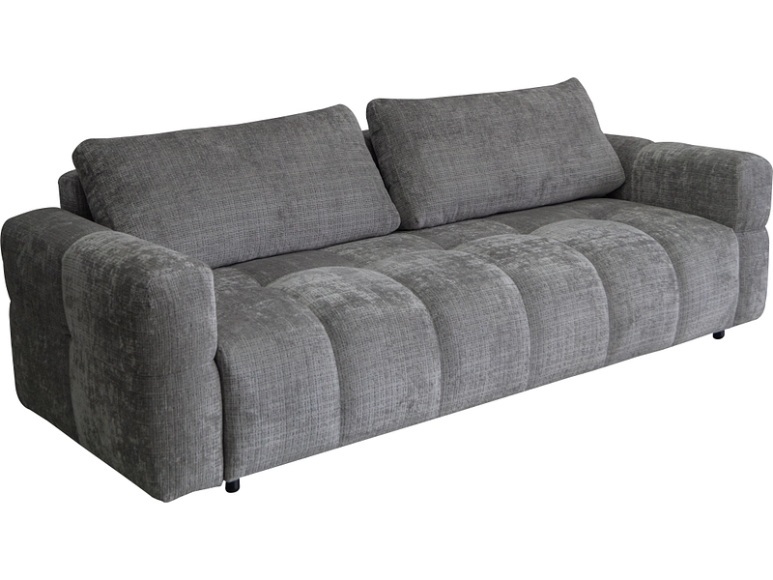 3er Sofa BUDVA Stoff carbon gray