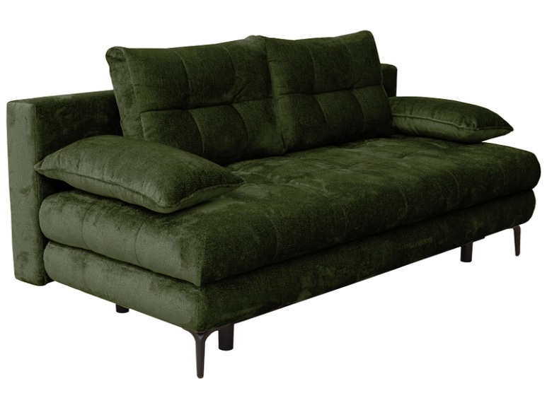 Bettsofa PERLA Stoff olivgrün