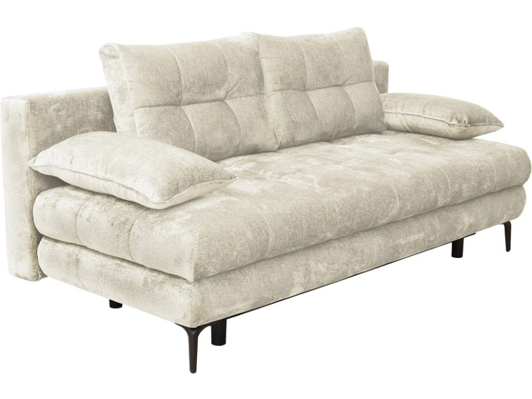 Bettsofa PERLA Stoff elfenbein