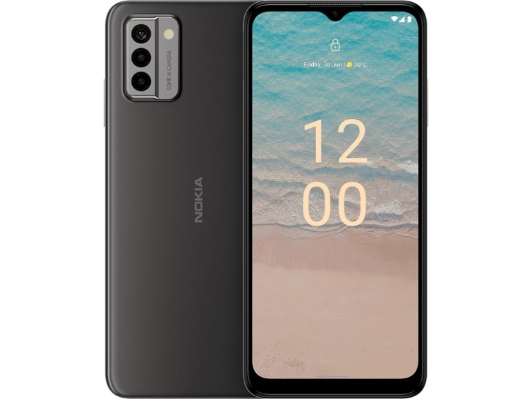 Nokia G22 Smartphone 64 GB 16.6 cm (6.52 Zoll) Grau Android? 12 Hybrid-Slot
