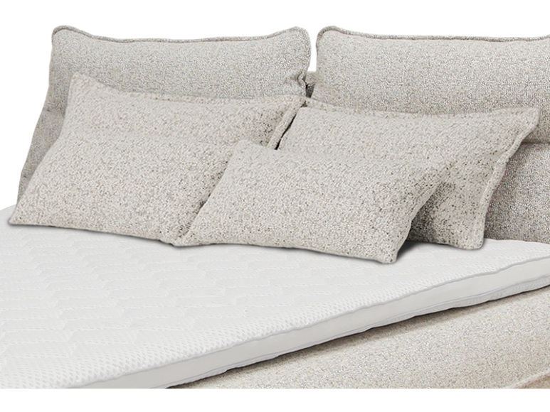 Set 4 Kissen NEBBIA 130x38cm beige unifarben