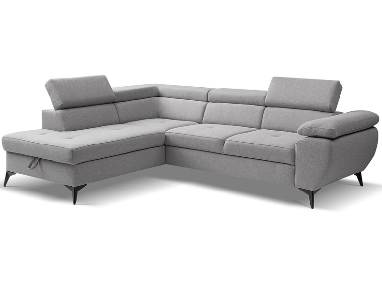 Ecksofa FLORIS Polyester grau