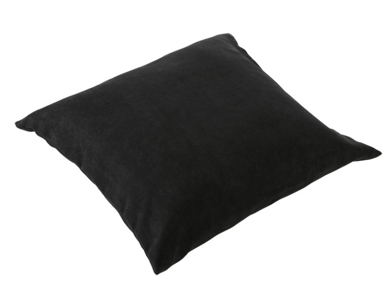 Kissen MILANO Unifarben Schwarz Polyester 40 x 40 cm