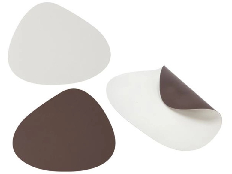 Tischset TWIST PVC braun