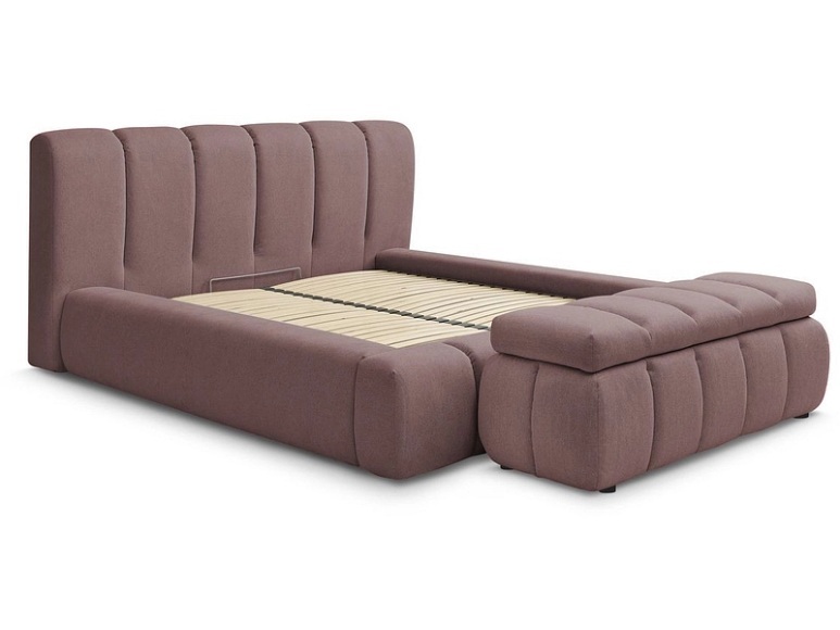 Kastenbett mit Bettkasten BOBOCHIC DENALI 160x200cm rosa