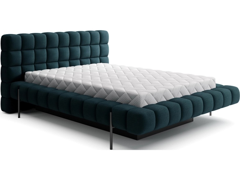 Bettkasten ELTAP MAGENTTA 160x200cm stoff dunkelblau