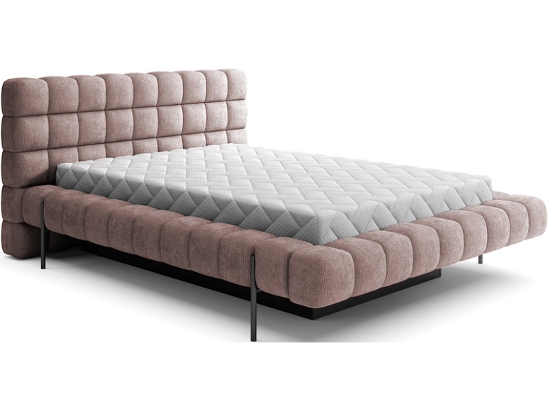 Bettkasten ELTAP MAGENTTA 160x200cm stoff hellrosa