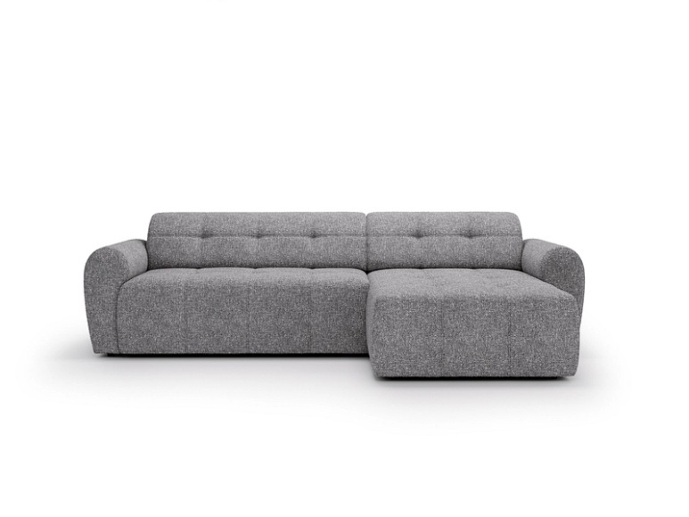 Ecksofa NUBE Stoff grau