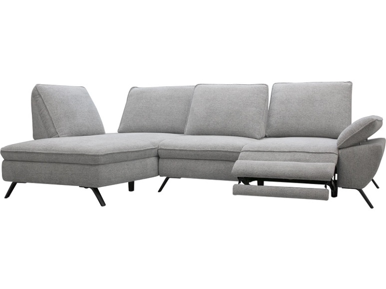 Ecksofa JACKY Stoff grau