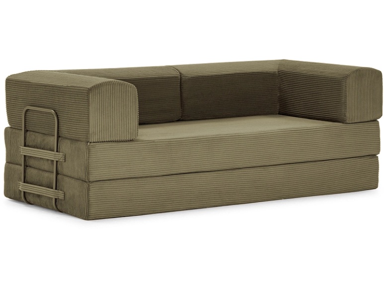 Bettsofa MARCKERIC AGNES Stoff grün