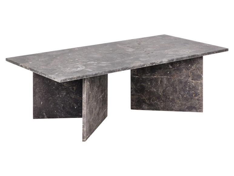Couchtisch Venus Marmor graubraun 140