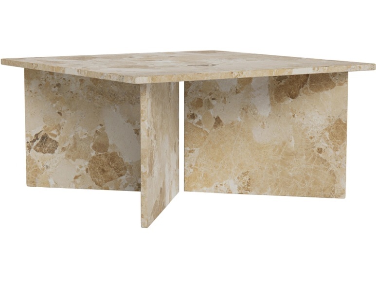 Couchtisch Venus Marmor braun 90