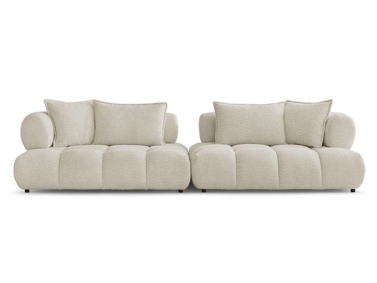 Sofa BOBOCHIC ALYA Boucle-Stoff beige