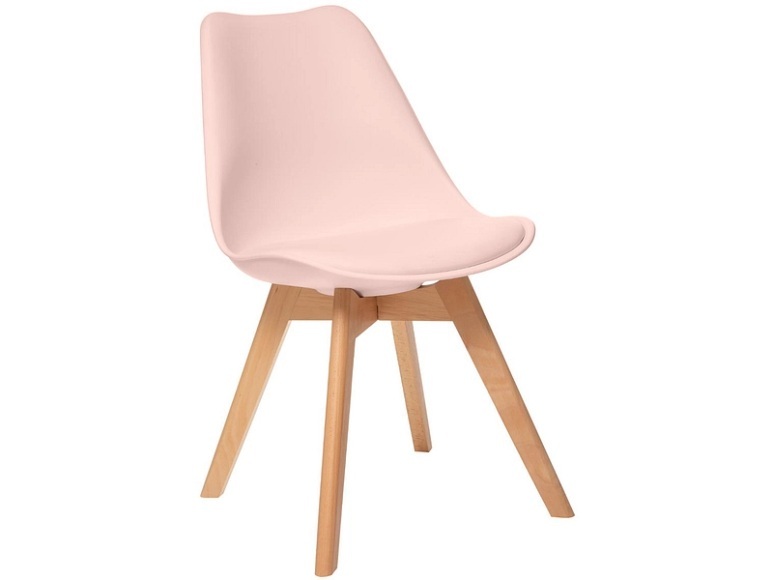 Set mit 4 Stühlen ATMOSPHERA BAYA Plastik rosa