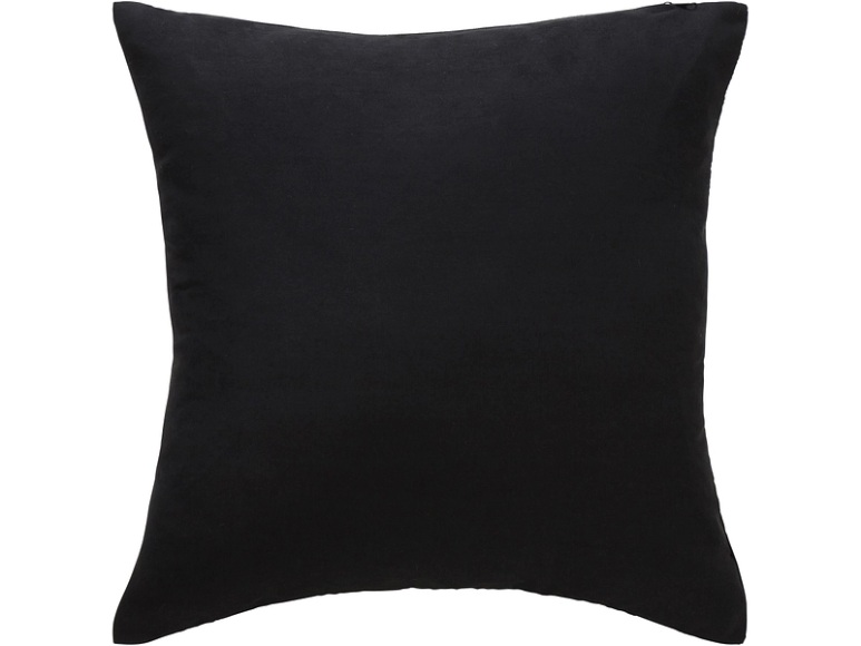 Kissen MILANO 40x40cm schwarz unifarben