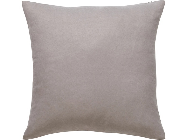 Kissen MILANO 40x40cm grau unifarben