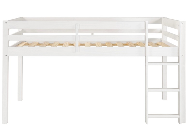 Bett mittelhoch NIVIO 90x200cm weiss