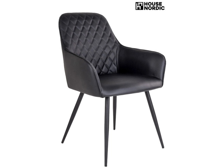 House Nordic - 2er-Set Stühle Harbo - Schwarz