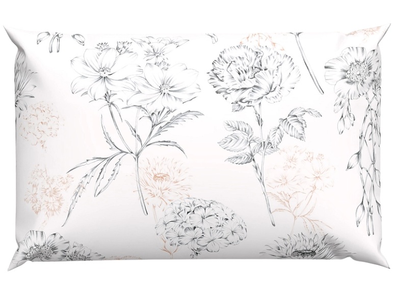 Lotus Bettwaren - Bettwäsche Renforcé Nelly, 65X100CM, Grau