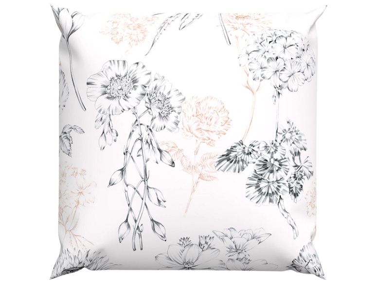 Lotus Bettwaren - Bettwäsche Renforcé Nelly, 65x65cm, Grau