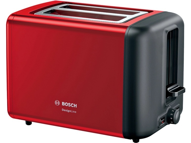 Bosch Kompakt Toaster, DesignLine, Rot, TAT3P424, ID TAT3P424