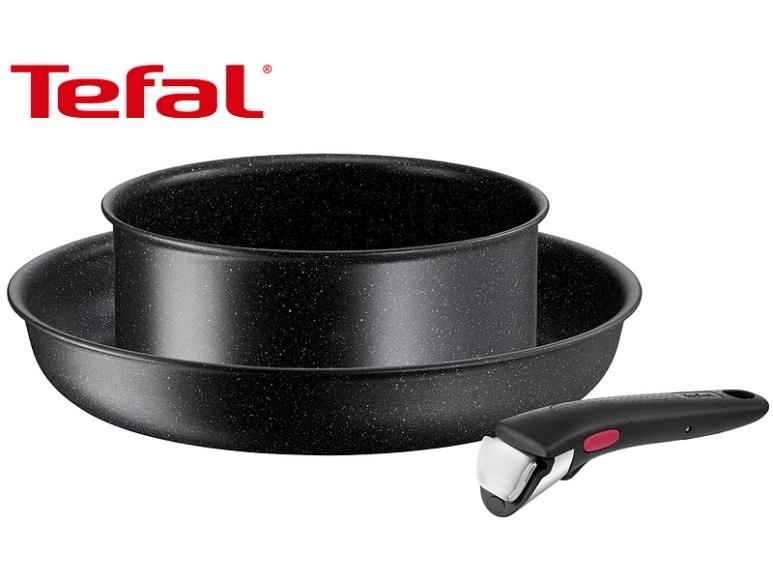 Tefal Ingenio Black Stone Starter-Set 20 28 cm Griff