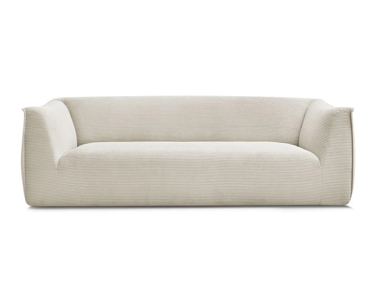 3er Sofa BOBOCHIC GIORGIA Cord-Stoff beige