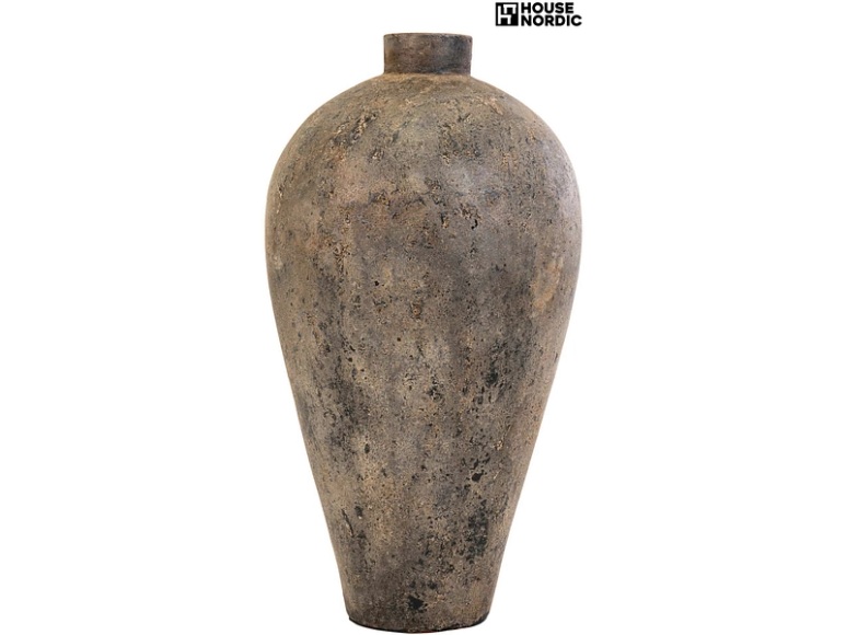 House Nordic - Blumentopf Corvo Terracotta 40x80 cm - Braun