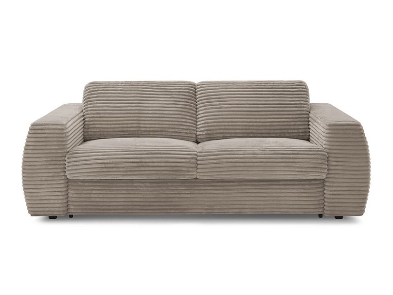3er Sofa BOBOCHIC HUGO Boucle-Stoff taupe