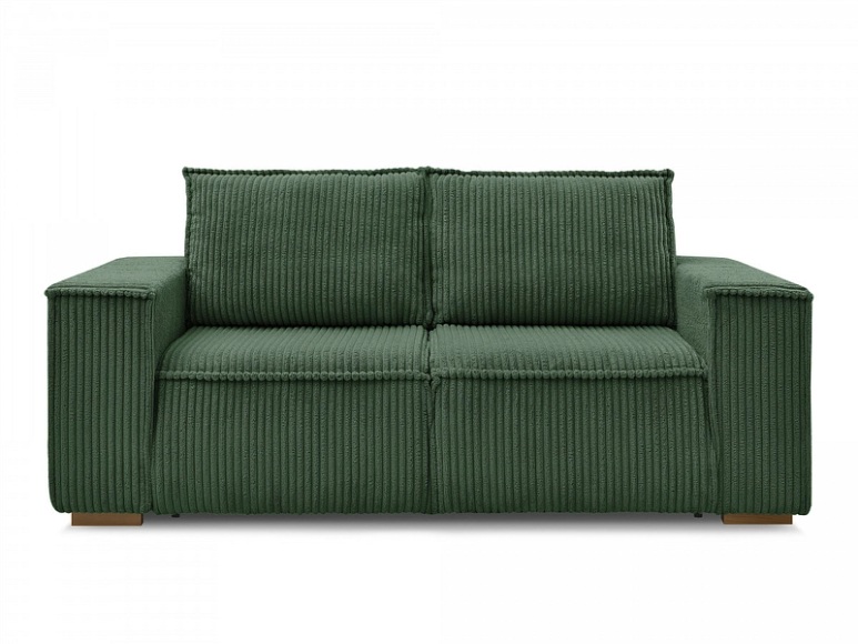 3er Sofa BOBOCHIC CHELSEA Cord-Stoff grün