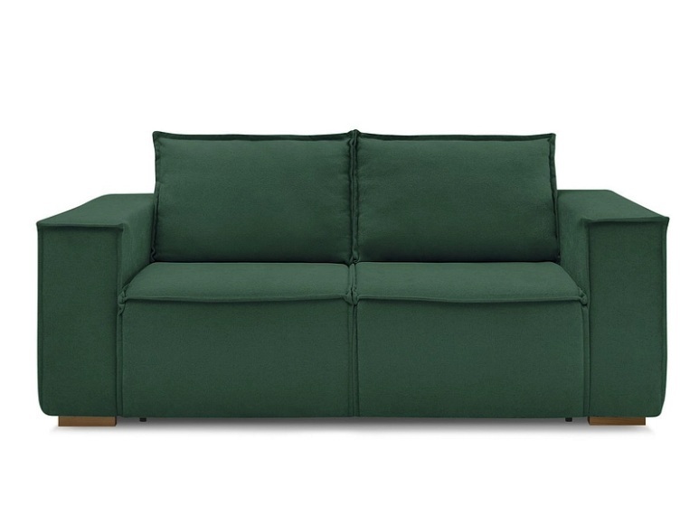 3er Sofa BOBOCHIC CHELSEA Stoff mit Textur grün