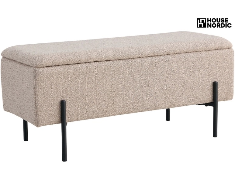 House Nordic Sitztruhe »Watford 36.5 x 95 x 46 cm Beige«